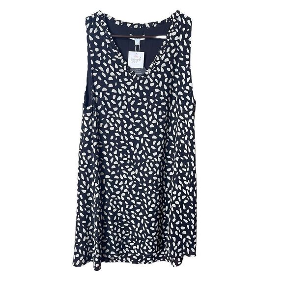 NWT Mittoshop size L flowy chiffon tank dress. - Picture 1 of 8